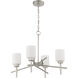 Cadence 4 Light 24.75 inch Satin Nickel Chandelier Ceiling Light