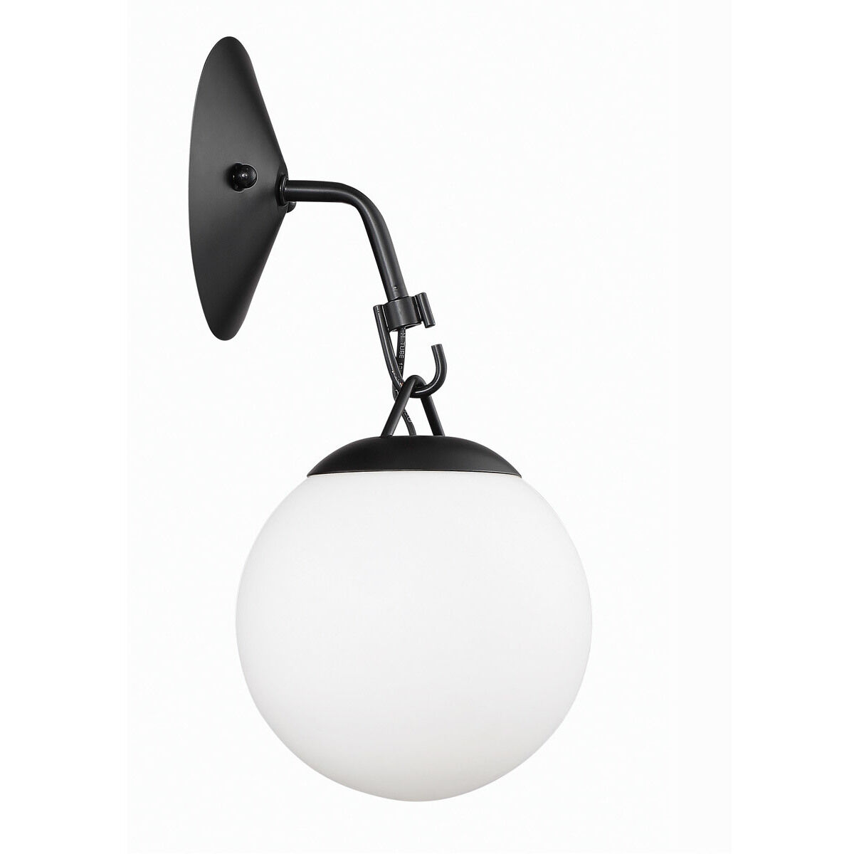 Orion 1 Light 6 inch Flat Black Wall Sconce Wall Light
