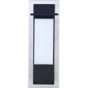 Heights 1 Light 24 inch Stainless Steel/Midnight Outdoor Wall Mount