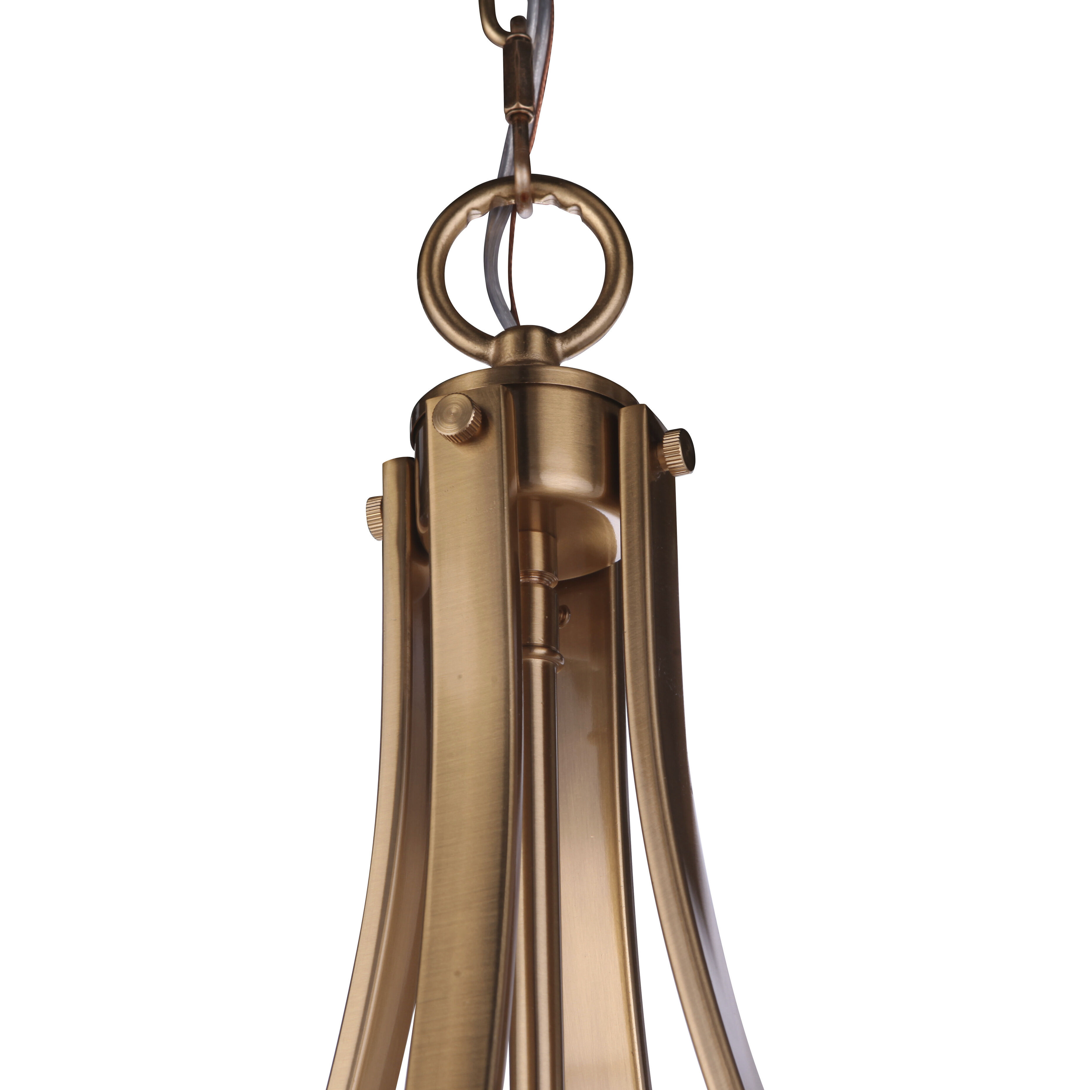 Elliot 5 Light 16.38 inch Satin Brass Pendant Ceiling Light