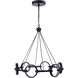 Context LED 28 inch Flat Black Chandelier Ceiling Light