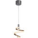 Bejamin LED 7.5 inch Matte Gold Mini Pendant Ceiling Light in Mercury
