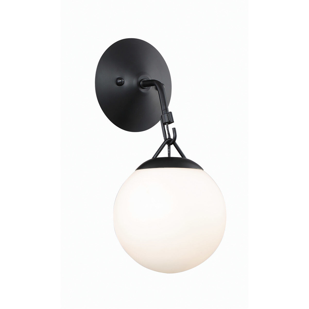 Orion 1 Light 6 inch Flat Black Wall Sconce Wall Light
