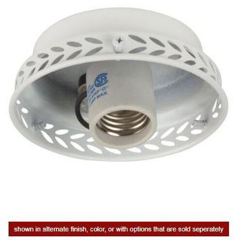 Universal LED Flat Black Fan Light Fitter, Shades Sold Separately