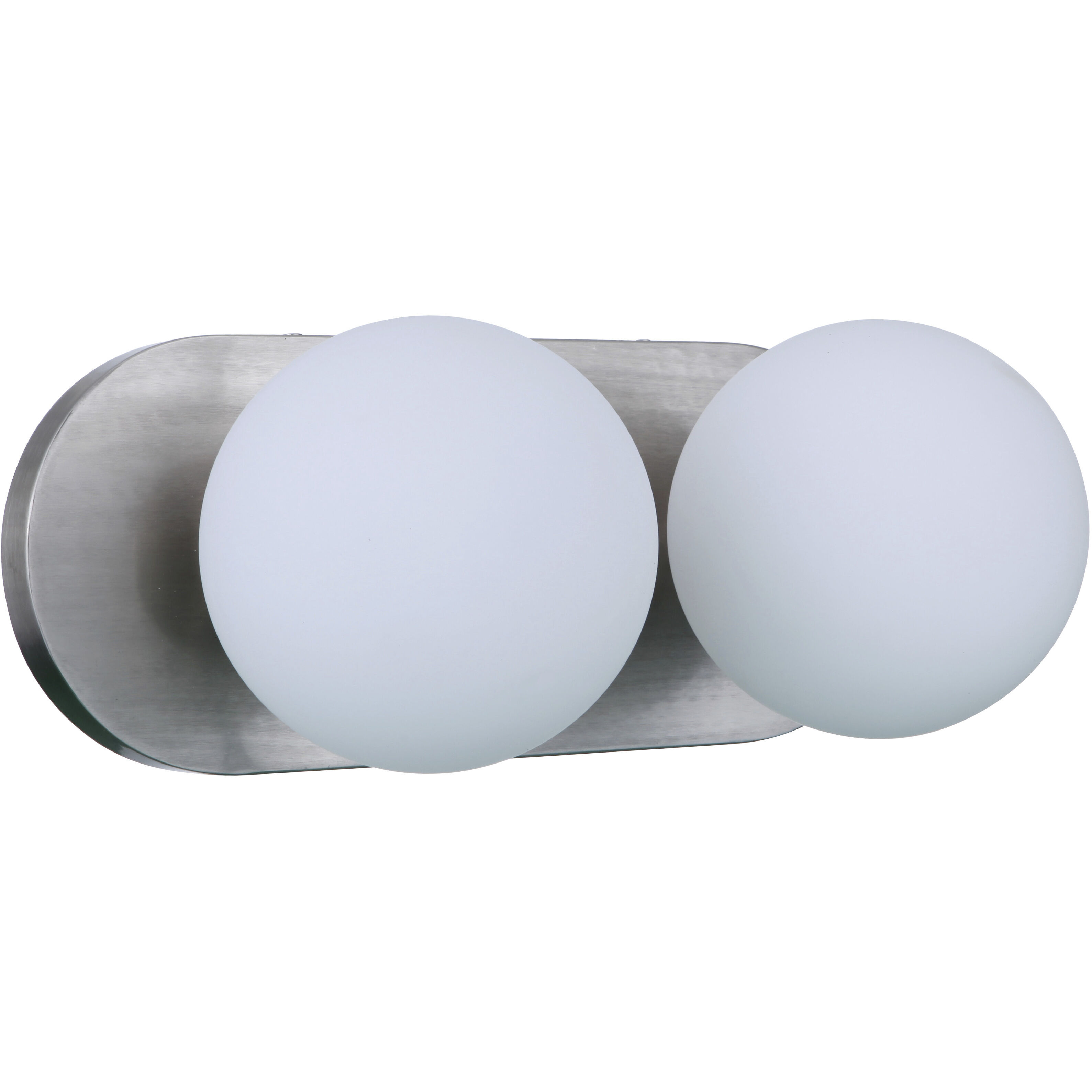 Dotti 2 Light 14.5 inch Brushed Polished Nickel Vanity Light Wall Light