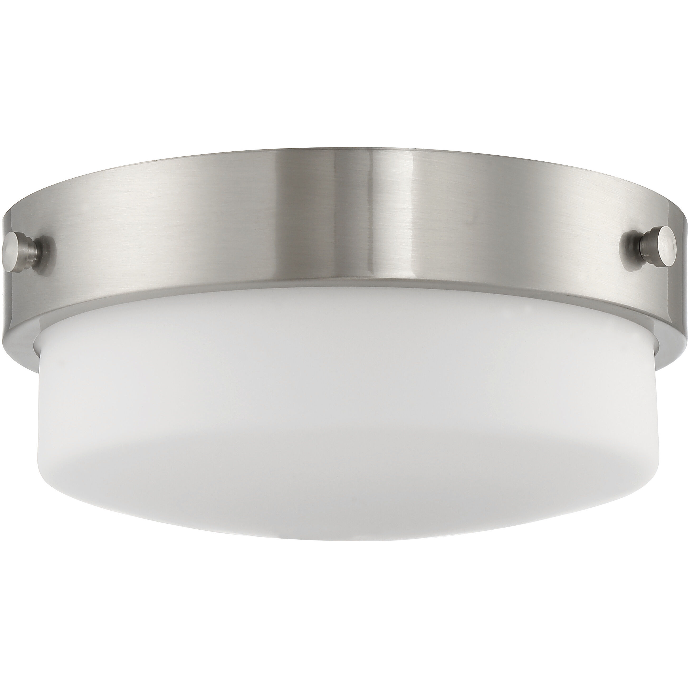 Oak Street 2 Light 13 inch Brushed Polished Nickel Flushmount Ceiling Light