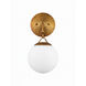 Orion 1 Light 6 inch Patina Aged Brass Wall Sconce Wall Light