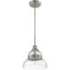 Smyth 1 Light 10.5 inch Brushed Polished Nickel Mini Pendant Ceiling Light