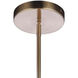 Kensey 1 Light 9.13 inch Satin Brass Mini Pendant Ceiling Light
