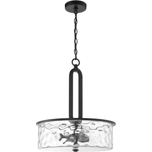 Collins 3 Light 18 inch Flat Black Pendant Ceiling Light
