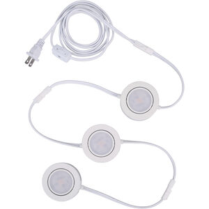 Low Profile 120 LED 2.75 inch White Under Cabinet Light Puck