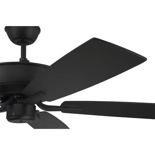 Pro Plus 52 inch Flat Black with Flat Black/Grey Wood Blades Contractor Ceiling Fan