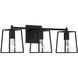 Dunn 3 Light 23 inch Flat Black Vanity Light Wall Light