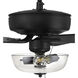 Pro Plus 101 52 inch Flat Black with Flat Black/Grey Wood Blades Contractor Ceiling Fan