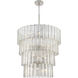 Museo 28 Light 48 inch Brushed Polished Nickel Chandelier Ceiling Light