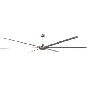 Windswept 120 inch Brushed Polished Nickel Indoor/Outdoor Ceiling Fan