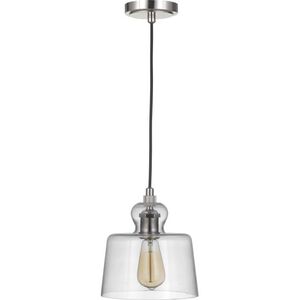 Gallery State House 1 Light 9 inch Polished Nickel Mini Pendant Ceiling Light in Clear Glass