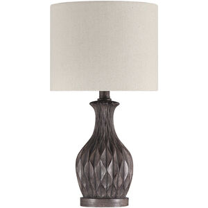 Accent 18 inch 60.00 watt Painted Brown Table Lamp Portable Light