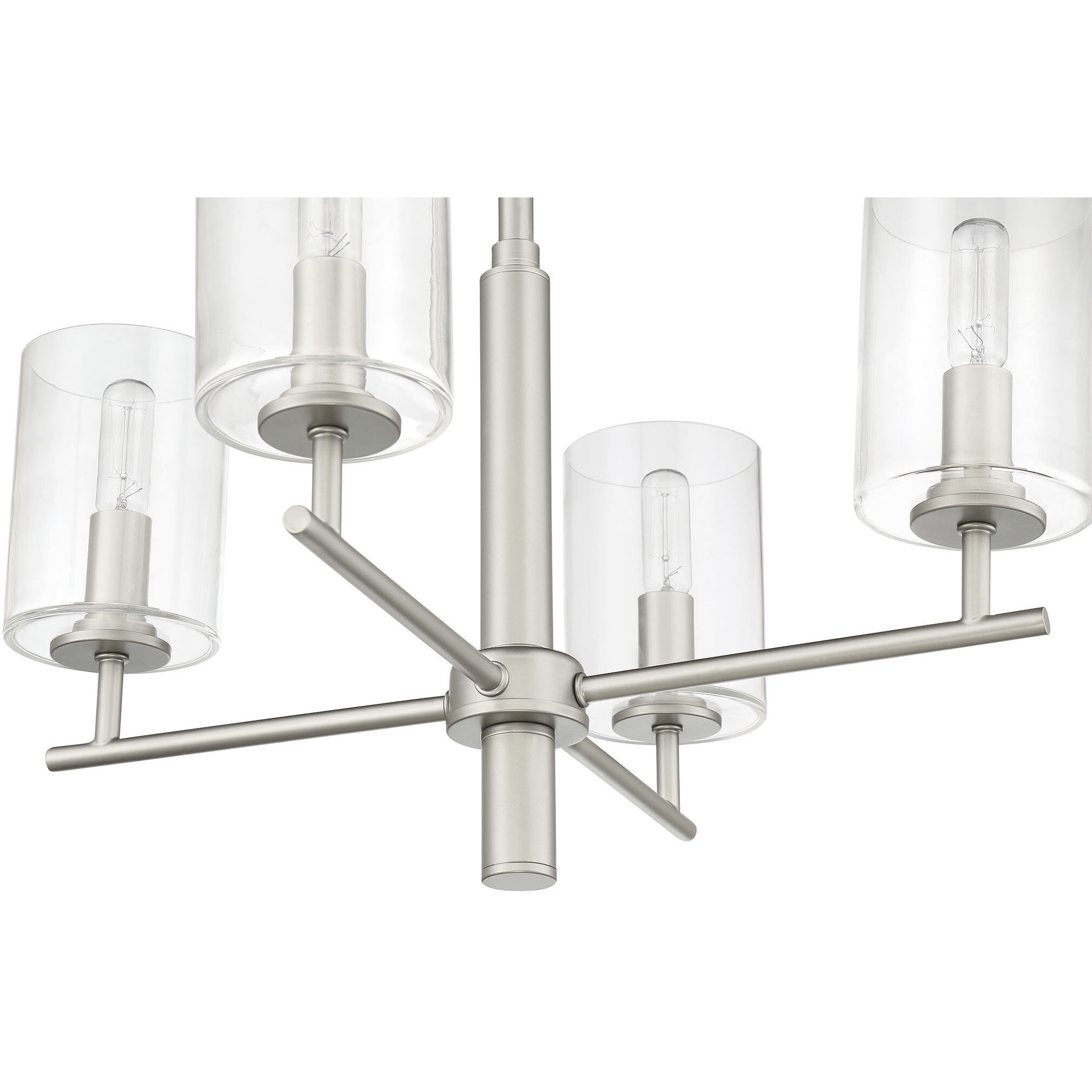 Hailie 4 Light 20 inch Satin Nickel Chandelier Ceiling Light