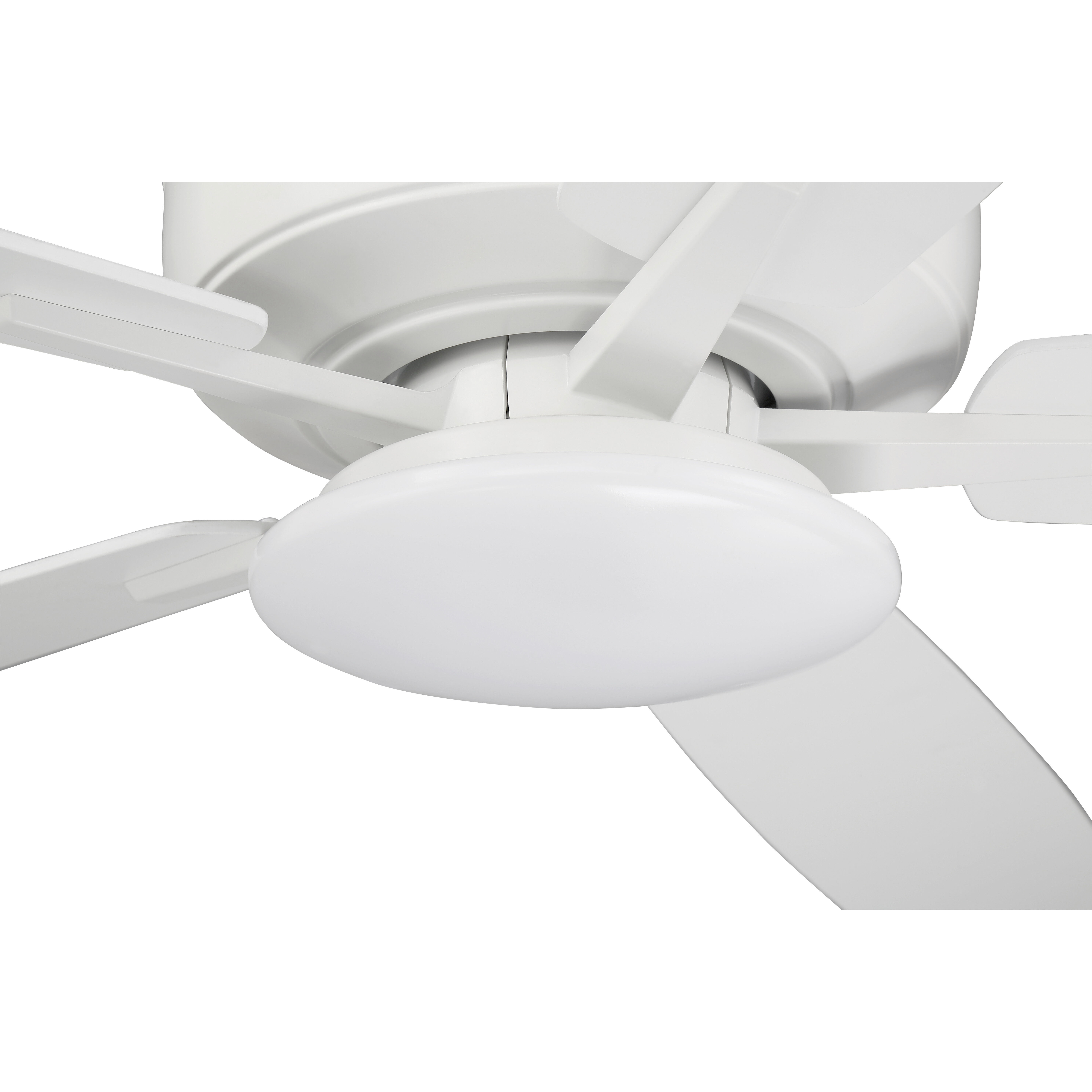 Super Pro 112 60 inch White with White/Washed Oak Blades Contractor Ceiling Fan, Slim