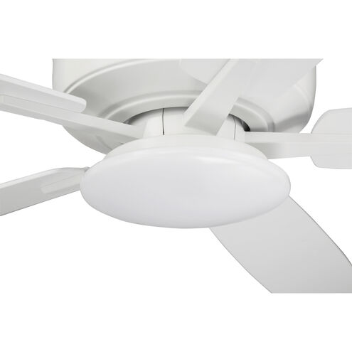 Super Pro 112 60 inch White with White/Washed Oak Blades Contractor Ceiling Fan, Slim