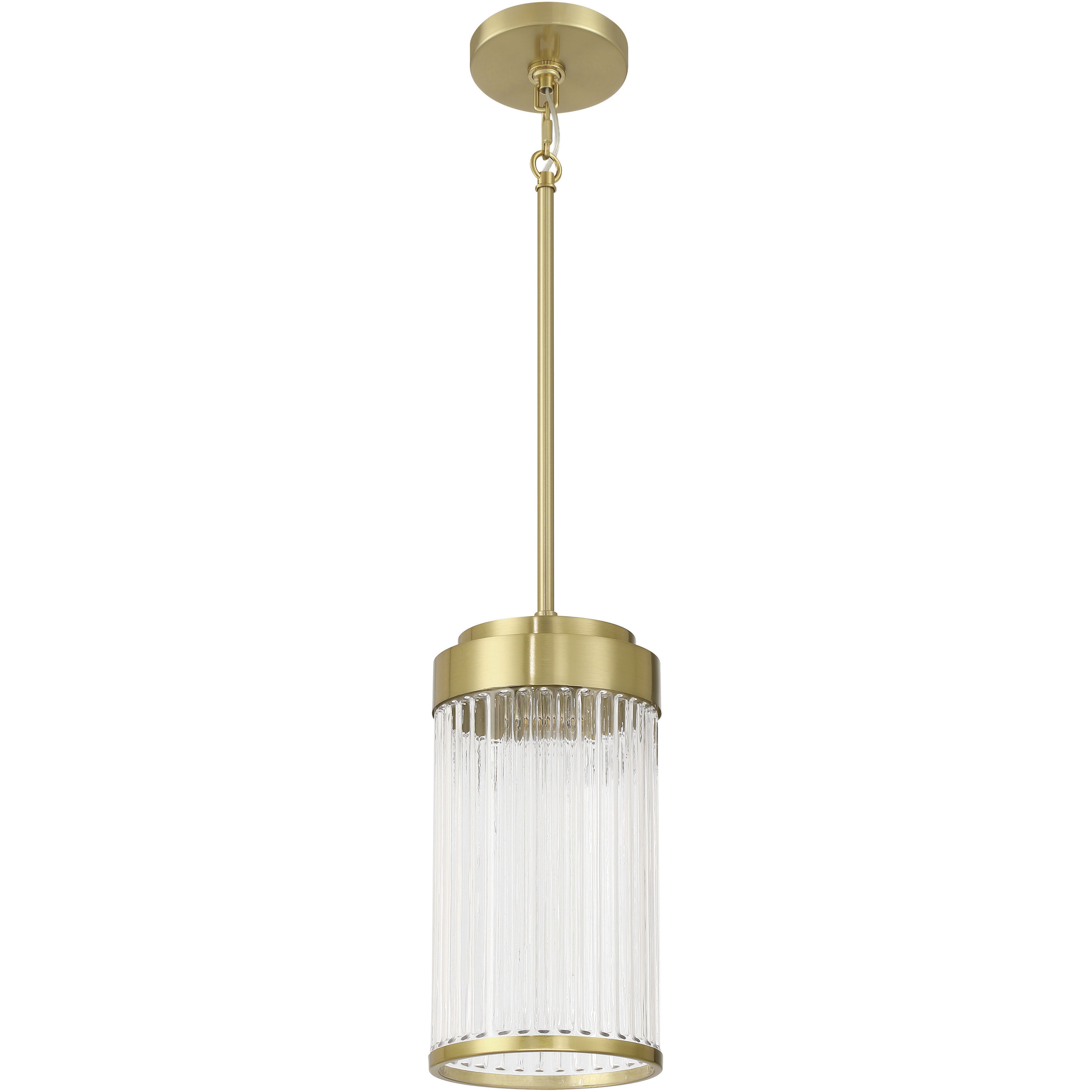 Whittley 1 Light 6 inch Satin Brass Pendant Ceiling Light