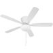 Wheeler 52 inch White with White/Washed Oak Blades Fan