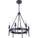 Larrson 6 Light 18 inch Flat Black Chandelier Ceiling Light