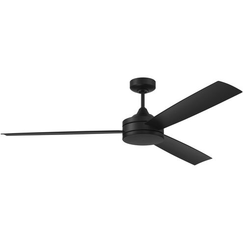 Craftmade INS62FB3 Inspo 62 inch Flat Black Ceiling Fan (Blades Included)