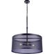 Mesh 4 Light 28 inch Flat Black Pendant Ceiling Light