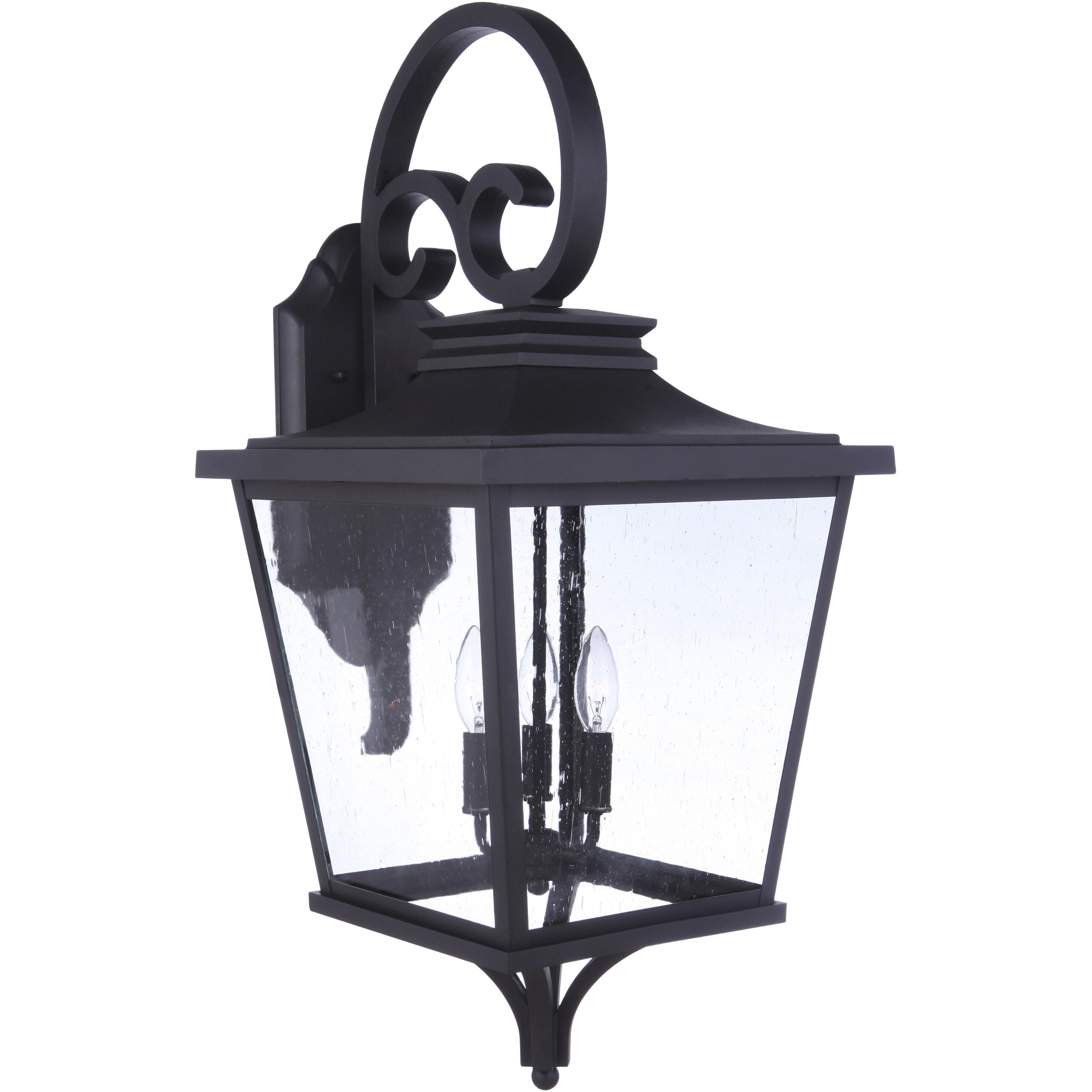Tillman 3 Light 30.5 inch Dark Bronze Gilded Outdoor Wall Lantern