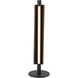 Cameron 21.46 inch 8 watt Flat Black/Walnut Table Lamp Portable Light