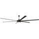Prost 120 inch Espresso with Matte Espresso Wingtip Blades Ceiling Fan, Blades Included
