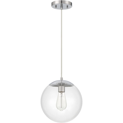 Gaze 1 Light 10 inch Chrome Pendant Ceiling Light