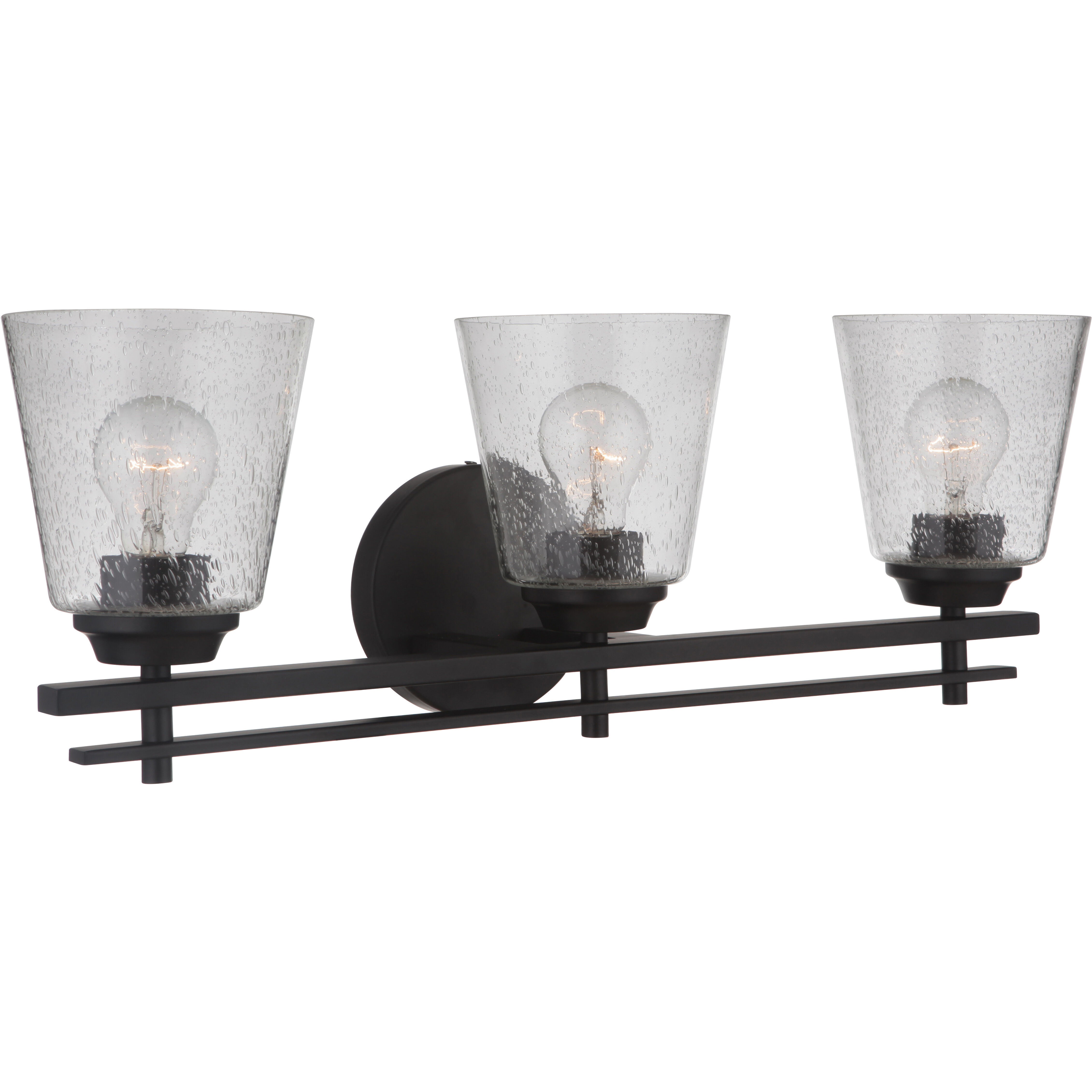 Neighborhood Drake 3 Light 24 inch Flat Black Vanity Light Wall Light, Neighborhood Collection