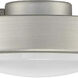 Universal 1 Light Painted Nickel Fan Light Kit