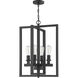 Neighborhood Chicago 4 Light 18 inch Flat Black Foyer Light Ceiling Light