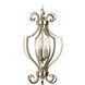 Cecilia 3 Light 10.5 inch Brushed Polished Nickel Foyer Light Ceiling Light, Cage