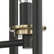 Avante Grand 3 Light 11.26 inch Flat Black and Satin Brass Convertible Semi Flush Ceiling Light
