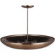 Isabel 5 Light 32 inch Satin Brass Convertible Semi-Flush Ceiling Light