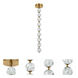 Jackie LED 8.3 inch Satin Brass Pendant Ceiling Light