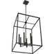 Signature 6 Light 18 inch Flat Black Foyer Light Ceiling Light