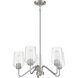 Shayna 5 Light 23 inch Brushed Polished Nickel Chandelier Ceiling Light