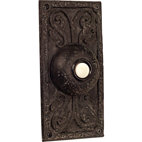 Designer Weathered Black Push Button