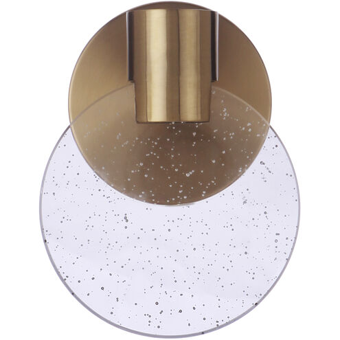 Glisten LED 5.51 inch Satin Brass Wall Sconce Wall Light