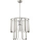 Melody 1 Light 25 inch Brushed Polished Nickel Pendant Ceiling Light