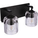 Andie 2 Light 14 inch Flat Black Vanity Light Wall Light