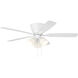 Wheeler 52 inch White with White/Washed Oak Blades Fan