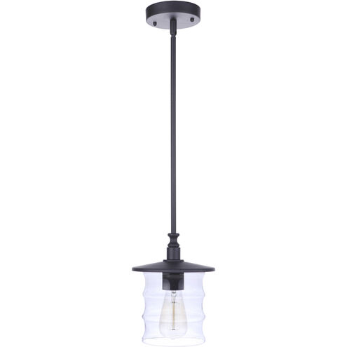 Canon 1 Light 7.5 inch Midnight Outdoor Pendant