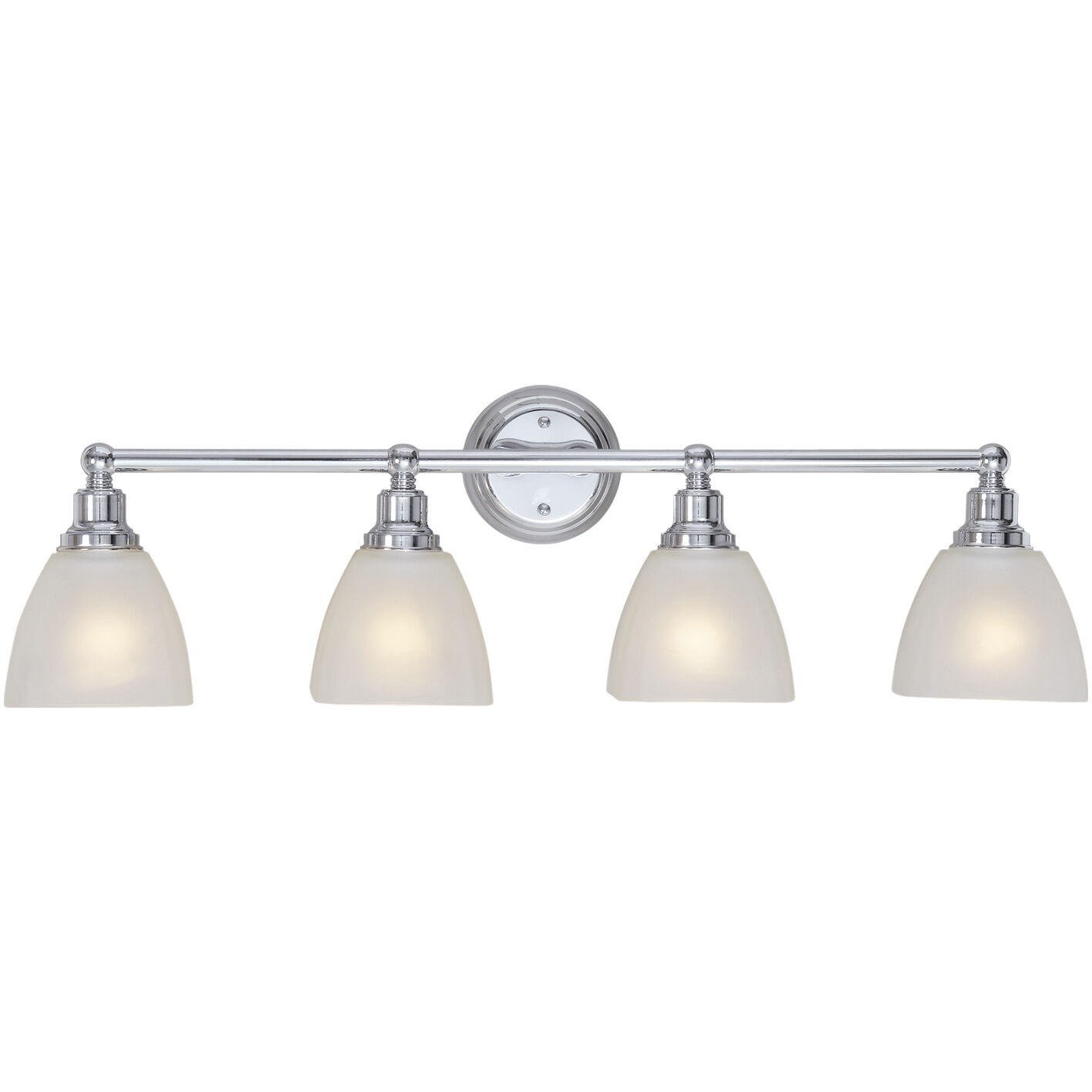 4 light top chrome vanity light